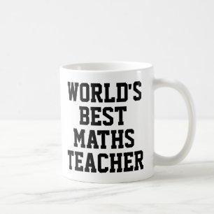 Caneca De Café O melhor professor de matemática do mundo a dar mu