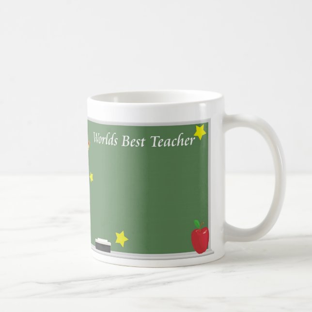 Caneca De Café O melhor professor dos mundos (Direita)