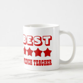 Caneca De Café O melhor PROFESSOR FRANCÊS com VERMELHO das