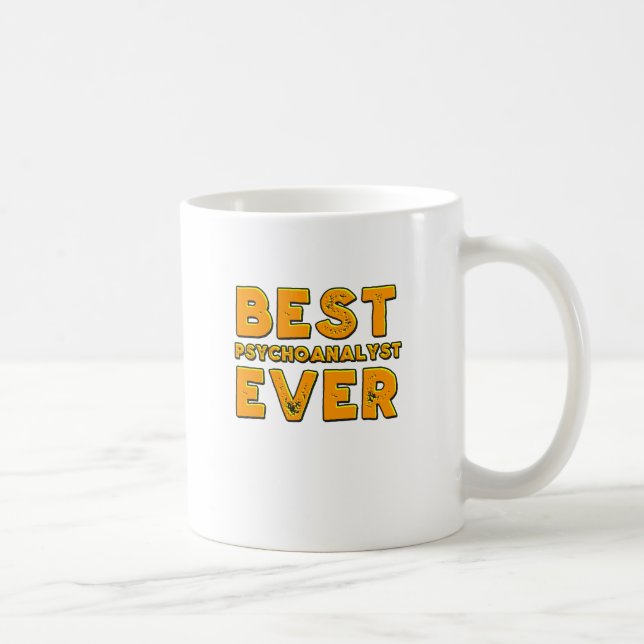 Caneca De Café O melhor psychoanalyst nunca (Direita)