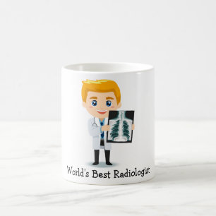 Caneca De Café O melhor radiologista do mundo - raio X masculino
