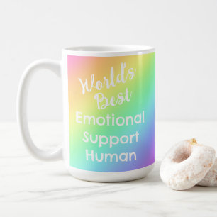 Caneca De Café O melhor suporte emocional do mundo é o Arco-Íris