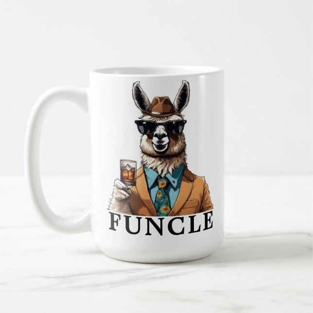 Caneca De Café O Melhor Tio Funny Llama do Mundo (Esquerda)