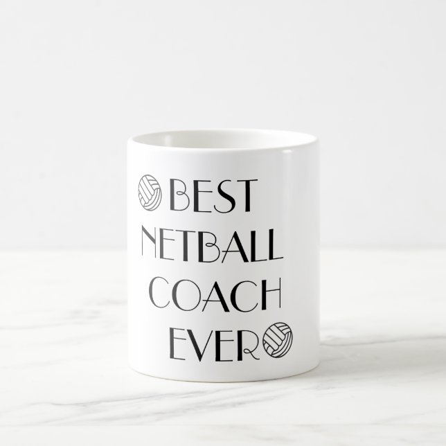 Caneca De Café O melhor treinador do Netball nunca (Centro)