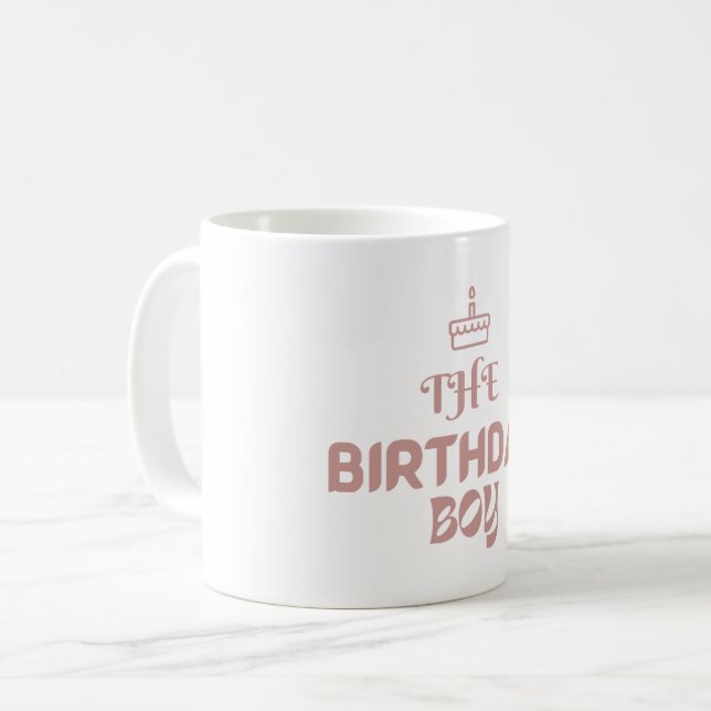 Caneca De Café O menino de aniversário (Frente Esquerda)
