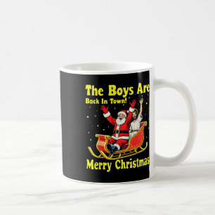 Caneca De Café O Menino Está De Volta À Cidade! Feliz Natal Papai