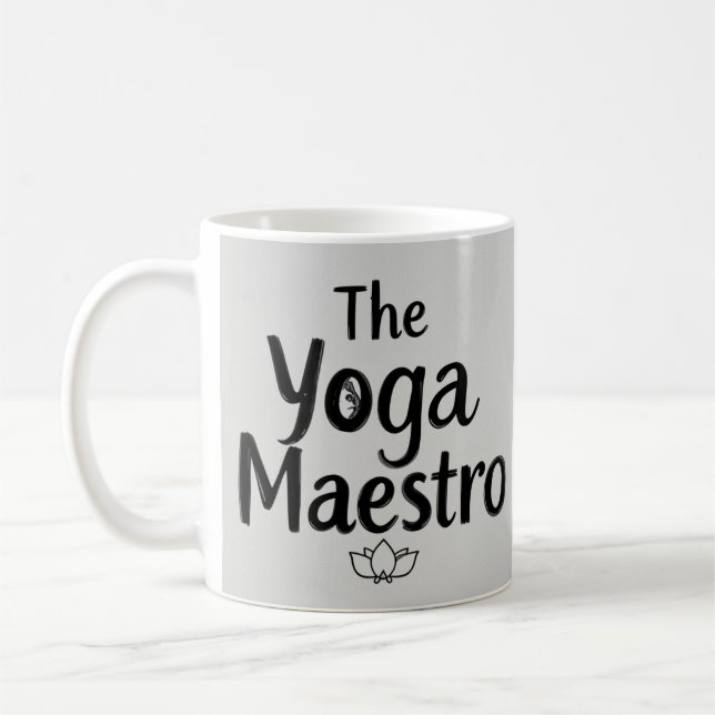 Caneca De Café O mestre de yoga  (Esquerda)