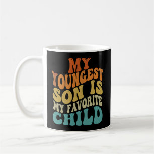 Caneca De Café O Meu Filho Mais Novo É O Meu Pai Filho Favorito A