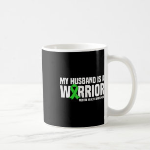 Caneca De Café O Meu Marido É Uma Saúde Mental Verde Da Fita Do G
