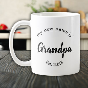 Caneca De Café O meu novo nome é Vovô Vovô para ser