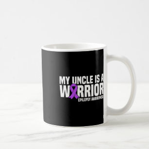 Caneca De Café O Meu Tio É Um Guerreiro Roxo E Com Epilepsia
