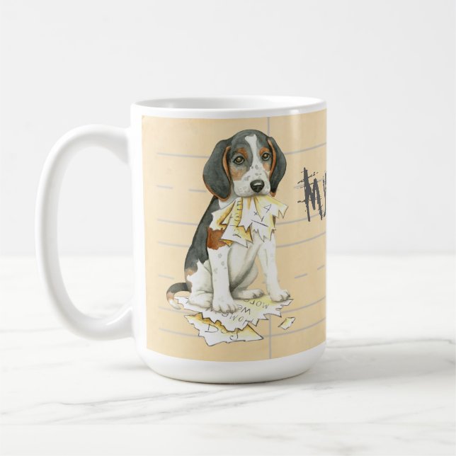 Caneca De Café O Meu Tremendo Walker Coonhound Comeu O Meu Trabal (Esquerda)