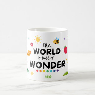 Caneca De Café O Mundo É Cheio De Maravilha