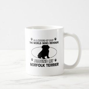 Caneca De Café O mundo revolve em torno de meu terrier de norfolk