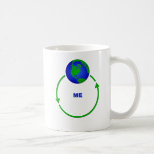 Caneca De Café O mundo revolve em torno de mim o humor engraçado