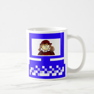 Caneca De Café O MUSEUM Artist Series Images Computer StrawGirl