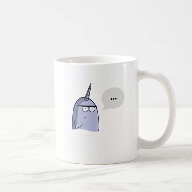 Caneca De Café O nada Narwhal (Direita)