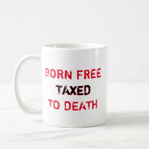 Caneca De Café O nascer livre taxou à versão gótico americana 