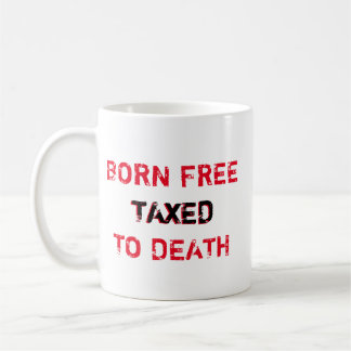 Caneca De Café O nascer livre taxou à versão gótico americana da