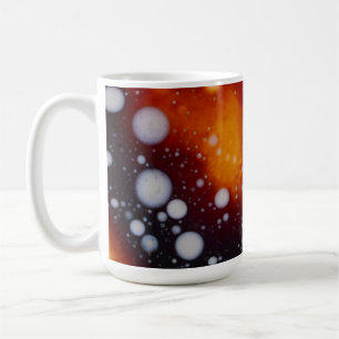 Caneca De Café O nascimento das estrelas num líquido de Abstrato
