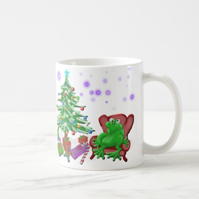 Caneca De Café o Natal do comedor de rãs (Direita)