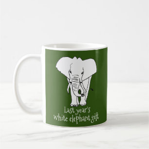 Caneca De Café O Natal do Elefante Branco Real Engraçado