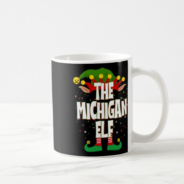 Caneca De Café O Natal do Elf do Michigan (Direita)
