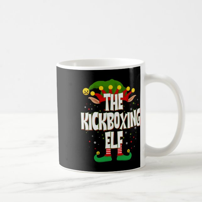 Caneca De Café O Natal do Elfo de Kickboxing  (Direita)