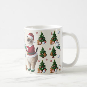 Caneca De Café O Natal do Golf temia para o Golfista do Gato
