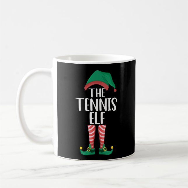 Caneca De Café O Natal do Grupo Familiar do Tênis Elf Matching (Esquerda)