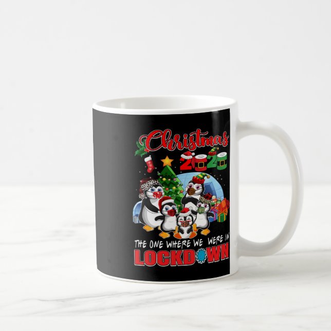Caneca De Café O Natal Onde Estávamos Em Pingui Bloqueado (Direita)