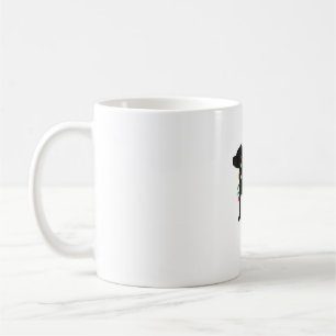 Caneca De Café O Natal Pitbull Luz o Natal Dog Lover