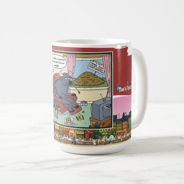 Caneca De Café O Negócio de BS | Clássico do Dia dos Pais (Frente Esquerda)
