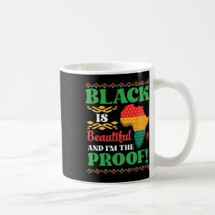 Caneca De Café O Negro é bonito e eu sou a prova da América Afric