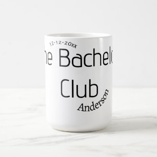 Caneca De Café o nome do clube do solteiro ano elegante curvy mod