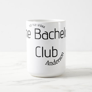 Caneca De Café o nome do clube do solteiro ano elegante curvy mod