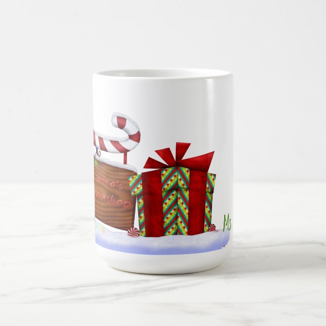 Caneca De Café O NOME PERSONALIZADO DA Whimsey de Natal do Worksh (Centro)