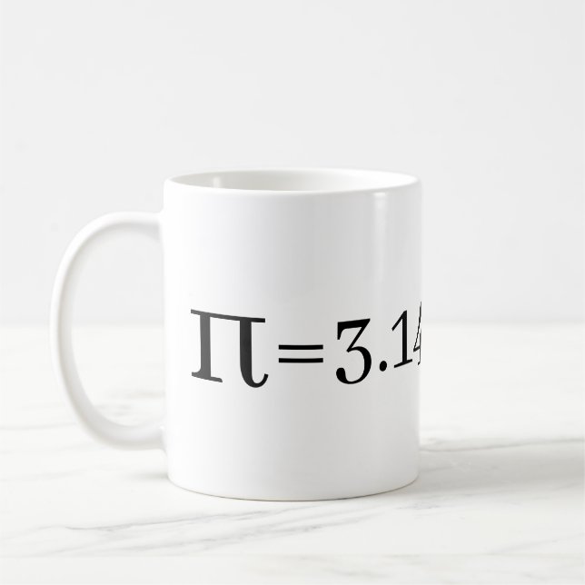 Caneca De Café O Número De Pi Math & Science Lovers (Esquerda)