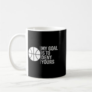 Caneca De Café O Objetivo Do Hóquei É Negar Dito Engraçado Do Gol