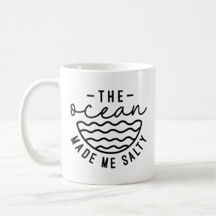 Caneca De Café O Oceano Me Fez Salgado