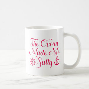 Caneca De Café O Oceano Me Fez Salgado
