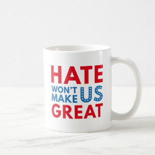 Caneca De Café O ódio não fará Excelente nos EUA