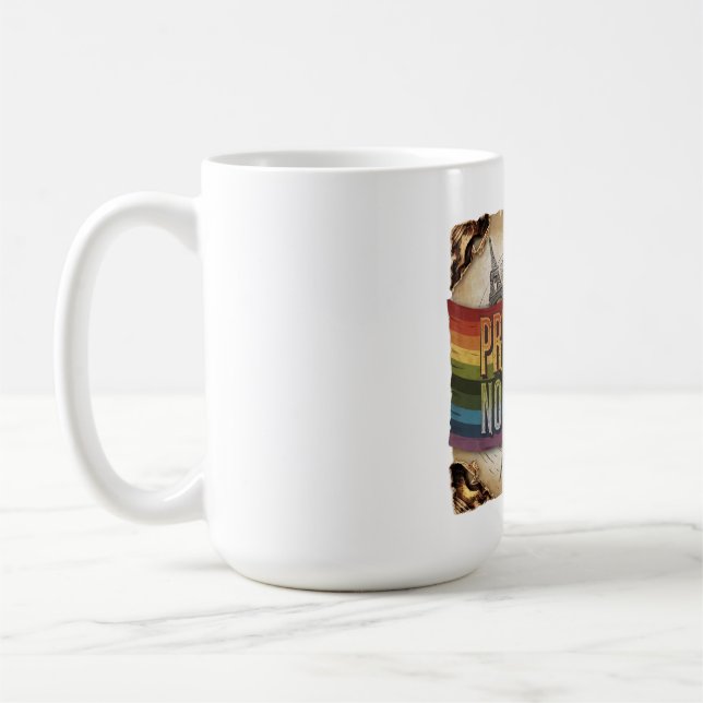 Caneca De Café O Orgulho Não Tem Fronteiras Clássicas LGBTQ (Esquerda)