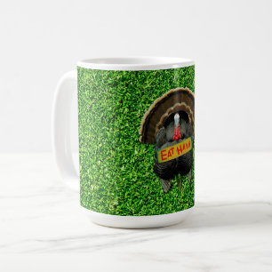 Caneca De Café O orgulhoso peru do SlipperyJoe come presunto pend