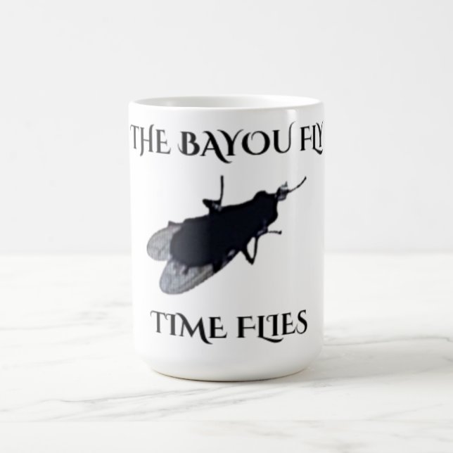 Caneca De Café O Original Bayou Fly  O Tempo Voaa (Centro)