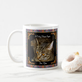 Caneca De Café O ouro Eyes Paisley psicadélico