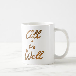 Caneca De Café O ouro todo é tipografia boa das citações
