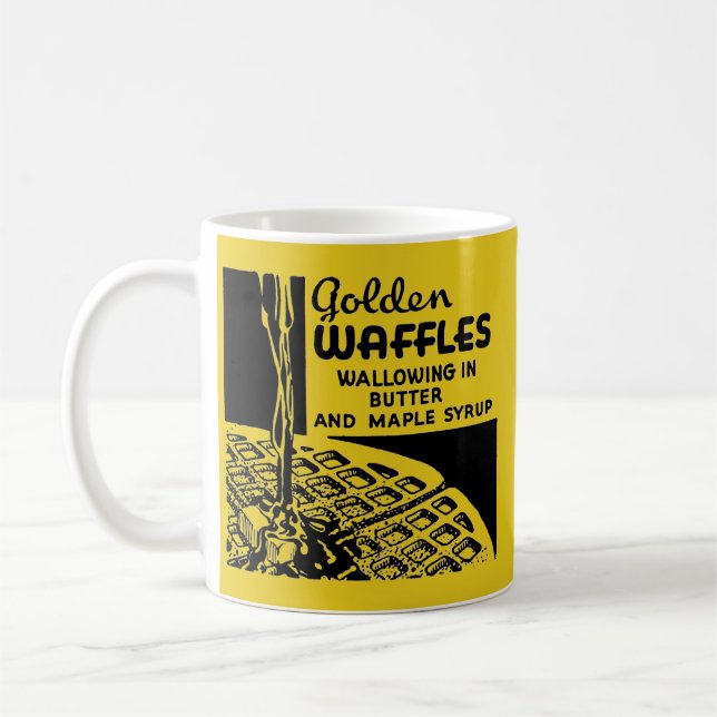 Caneca De Café O ouro Waffles pequeno almoço (Esquerda)