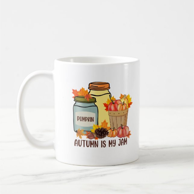 Caneca De Café O outono é meu emperramento personalizado (Esquerda)