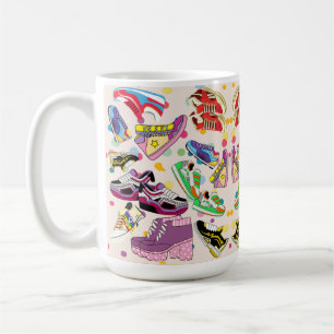 Caneca De Café o padrão dos sapatos